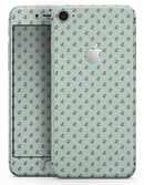 The Micro Daisy and Mint Polka Dot Pattern - Skin-kit for the iPhone 8 or 8 Plus