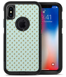 The Micro Daisy and Mint Polka Dot Pattern - iPhone X OtterBox Case & Skin Kits