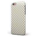 The Micro Daisy and Polka Dot Pattern iPhone 6/6s or 6/6s Plus 2-Piece Hybrid INK-Fuzed Case