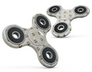 The Micro Daisy and Polka Dot Pattern Full-Body Fidget Spinner Skin-Kit