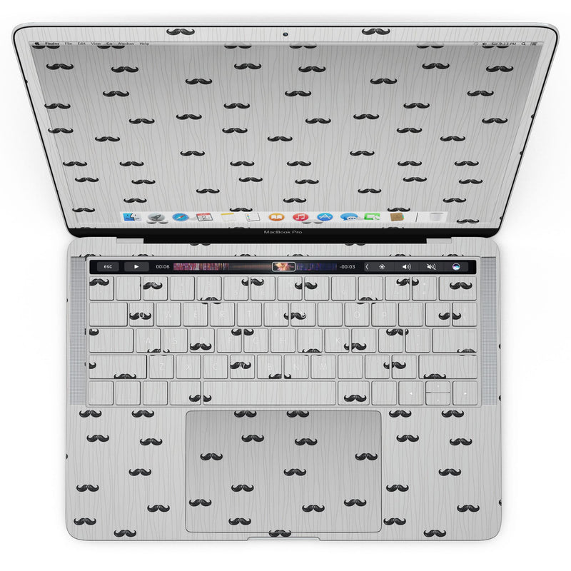 MacBook Pro with Touch Bar Skin Kit - The_Micro_Mustache_Pattern_-MacBook_13_Touch_V4.jpg?