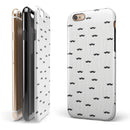 The Micro Mustache Pattern iPhone 6/6s or 6/6s Plus 2-Piece Hybrid INK-Fuzed Case
