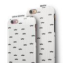 The Micro Mustache Pattern iPhone 6/6s or 6/6s Plus 2-Piece Hybrid INK-Fuzed Case