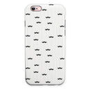 The Micro Mustache Pattern iPhone 6/6s or 6/6s Plus 2-Piece Hybrid INK-Fuzed Case