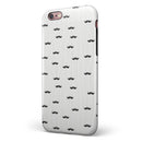 The Micro Mustache Pattern iPhone 6/6s or 6/6s Plus 2-Piece Hybrid INK-Fuzed Case