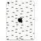 The Micro Mustache Pattern  - Full Body Skin Decal for the Apple iPad Pro 12.9", 11", 10.5", 9.7", Air or Mini (All Models Available)