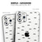 The Micro Mustache Pattern  // Skin-Kit compatible with the Apple iPhone 14, 13, 12, 12 Pro Max, 12 Mini, 11 Pro, SE, X/XS + (All iPhones Available)