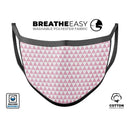 The Micro Pink Polka Dots - Made in USA Mouth Cover Unisex Anti-Dust Cotton Blend Reusable & Washable Face Mask with Adjustable Sizing for Adult or Child