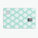 The Mint Green Decorative Pattern  - Premium Protective Decal Skin-Kit for the Apple Credit Card