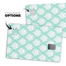 The Mint Green Decorative Pattern  - Premium Protective Decal Skin-Kit for the Apple Credit Card