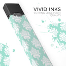The Mint Green Decorative Pattern  - Premium Decal Protective Skin-Wrap Sticker compatible with the Juul Labs vaping device