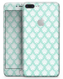 The Mint Green Decorative Pattern  - Skin-kit for the iPhone 8 or 8 Plus