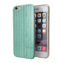 The Mint Green Wood Planks iPhone 6/6s or 6/6s Plus 2-Piece Hybrid INK-Fuzed Case