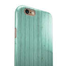 The Mint Green Wood Planks iPhone 6/6s or 6/6s Plus 2-Piece Hybrid INK-Fuzed Case