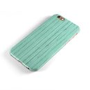 The Mint Green Wood Planks iPhone 6/6s or 6/6s Plus 2-Piece Hybrid INK-Fuzed Case