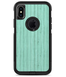 The Mint Green Wood Planks  2 - iPhone X OtterBox Case & Skin Kits