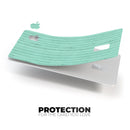 The Mint Green Wood Planks  - Premium Protective Decal Skin-Kit for the Apple Credit Card