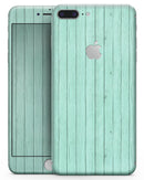 The Mint Green Wood Planks  - Skin-kit for the iPhone 8 or 8 Plus