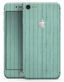 The Mint Green Wood Planks  - Skin-kit for the iPhone 8 or 8 Plus