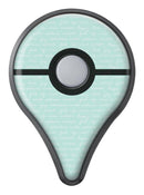 The Mint Happy, Love, Joy Teal Pattern Pokémon GO Plus Vinyl Protective Decal Skin Kit