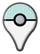 The Mint Happy, Love, Joy Teal Pattern Pokémon GO Plus Vinyl Protective Decal Skin Kit