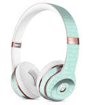 The Mint Happy, Love, Joy Teal Pattern Full-Body Skin Kit for the Beats by Dre Solo 3 Wireless Headphones