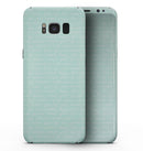 The Mint Happy, Love, Joy Teal Pattern - Samsung Galaxy S8 Full-Body Skin Kit