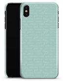 The Mint Happy, Love, Joy Teal Pattern - iPhone X Clipit Case