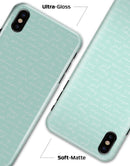 The Mint Happy, Love, Joy Teal Pattern - iPhone X Clipit Case