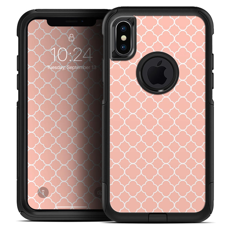 The Mint Pink Morocan Pattern - Skin Kit for the iPhone OtterBox Cases