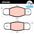 The Mint Pink Morocan Pattern - Made in USA Mouth Cover Unisex Anti-Dust Cotton Blend Reusable & Washable Face Mask with Adjustable Sizing for Adult or Child