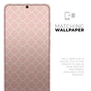 The Mint Pink Morocan Pattern - Premium Vinyl Skin Decal for Samsung Galaxy S25 Ultra, S24, S23, S22 & All Galaxy S Models