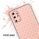 The Mint Pink Morocan Pattern - Premium Vinyl Skin Decal for Samsung Galaxy S25 Ultra, S24, S23, S22 & All Galaxy S Models