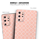 The Mint Pink Morocan Pattern - Premium Vinyl Skin Decal for Samsung Galaxy S25 Ultra, S24, S23, S22 & All Galaxy S Models
