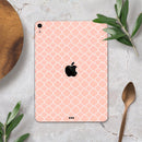 The Mint Pink Morocan Pattern - Full Body Skin Decal for the Apple iPad Pro 12.9", 11", 10.5", 9.7", Air or Mini (All Models Available)