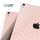 The Mint Pink Morocan Pattern - Full Body Skin Decal for the Apple iPad Pro 12.9", 11", 10.5", 9.7", Air or Mini (All Models Available)