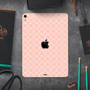 The Mint Pink Morocan Pattern - Full Body Skin Decal for the Apple iPad Pro 12.9", 11", 10.5", 9.7", Air or Mini (All Models Available)