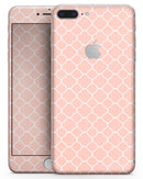 The Mint Pink Morocan Pattern - Skin-kit for the iPhone 8 or 8 Plus