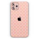 The Mint Pink Morocan Pattern - Protective Skin Wrap & Decal – Compatible with iPhone SE to iPhone 17 Pro Max (All Models)