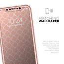 The Mint Pink Morocan Pattern - Protective Skin Wrap & Decal – Compatible with iPhone SE to iPhone 17 Pro Max (All Models)