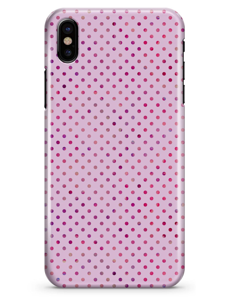 The Mint Pink Multicolored Polka Dots - iPhone X Clipit Case