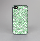 The Mint & White Delicate Pattern Skin-Sert for the Apple iPhone 4-4s Skin-Sert Case