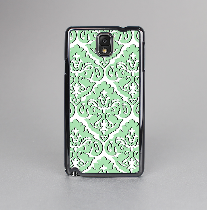 The Mint & White Delicate Pattern Skin-Sert Case for the Samsung Galaxy Note 3