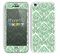 The Mint & White Delicate Pattern Skin for the Apple iPhone 5c