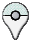 The Mint and White Axed Pattern Pokémon GO Plus Vinyl Protective Decal Skin Kit