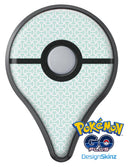 The Mint and White Axed Pattern Pokémon GO Plus Vinyl Protective Decal Skin Kit