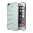 The Mint and White Axed Pattern iPhone 6/6s or 6/6s Plus 2-Piece Hybrid INK-Fuzed Case