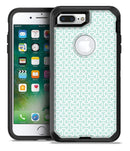 The Mint and White Axed Pattern - iPhone 7 Plus/8 Plus OtterBox Case & Skin Kits