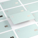 The Mint and White Axed Pattern - Premium Protective Decal Skin-Kit for the Apple Credit Card