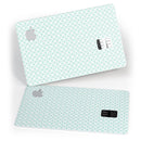 The Mint and White Axed Pattern - Premium Protective Decal Skin-Kit for the Apple Credit Card